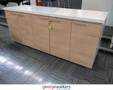 PR5633 - White/Woodgrain  Credenza