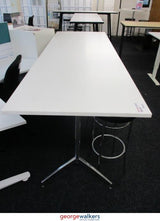 PR5550 - White  Bar Leaner Height Meeting Table