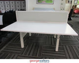 PR53 - White Electric Desk Pod System