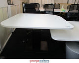 PR4948 - White Electric Meeting Table