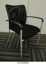 PR5664 - Black Mesh Stackable Meeting Chair