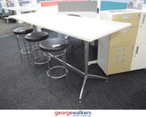 PR5550 - White  Bar Leaner Height Meeting Table