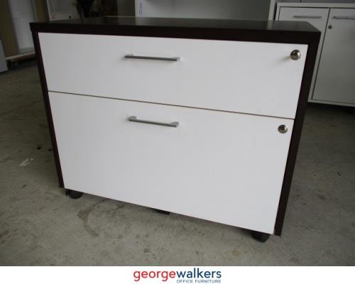 PR5565 - White/Chocolate Woodgrain  Mobile Drawer