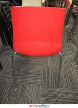 PR5524 - Red/White  Stackable Chair