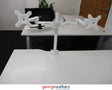 Metal dual montor arm white secondhand