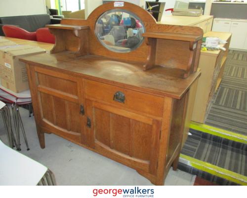 PR4083 - Wooden Antique Dresser with Mirror