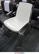 PR5523 - Black/White  Stackable Chair