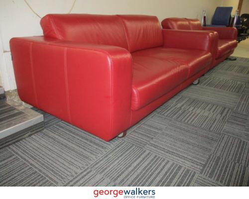 PR5299 - Red Freedom Furniture Couch