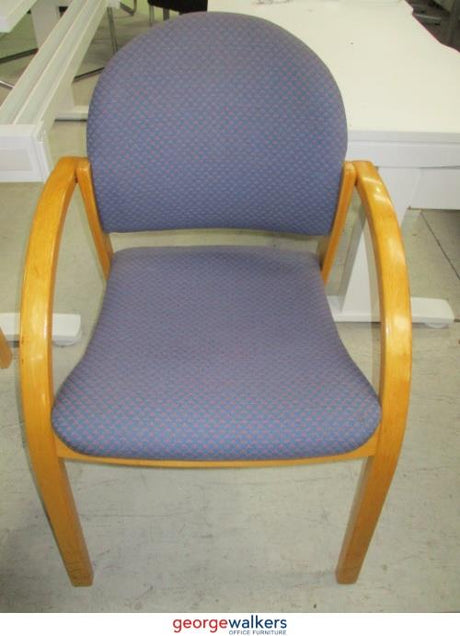 PR5458 - Blue Pattern  Reception Chair