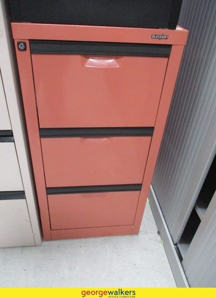 PR4274 - Peach 3 Drawer Filing Cabinet