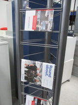 Office Accessories - Display Stand - Brochure-3 Sided - Grey - 440 x 1870 mm