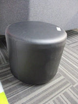 Black Ottoman Leatherette