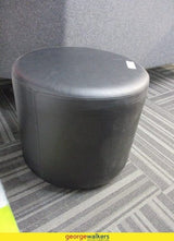 Black Ottoman Leatherette